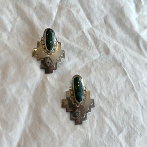 Turquoise sterling silver earrings